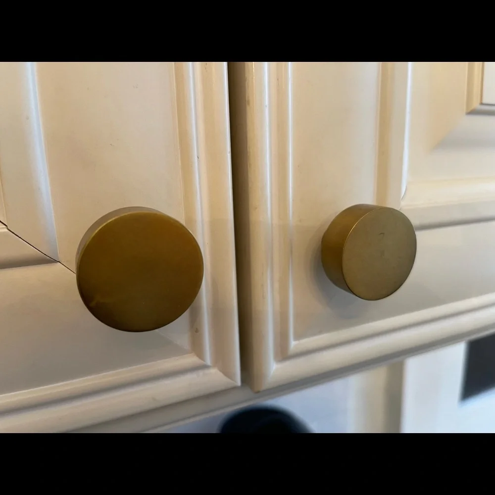 4 - Restoration Hardware Spritz Knob in Burnished Brass